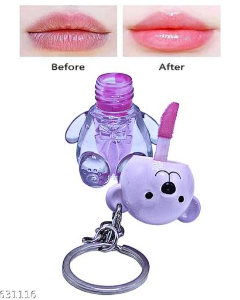 Teddy Lip Oil Keychain
