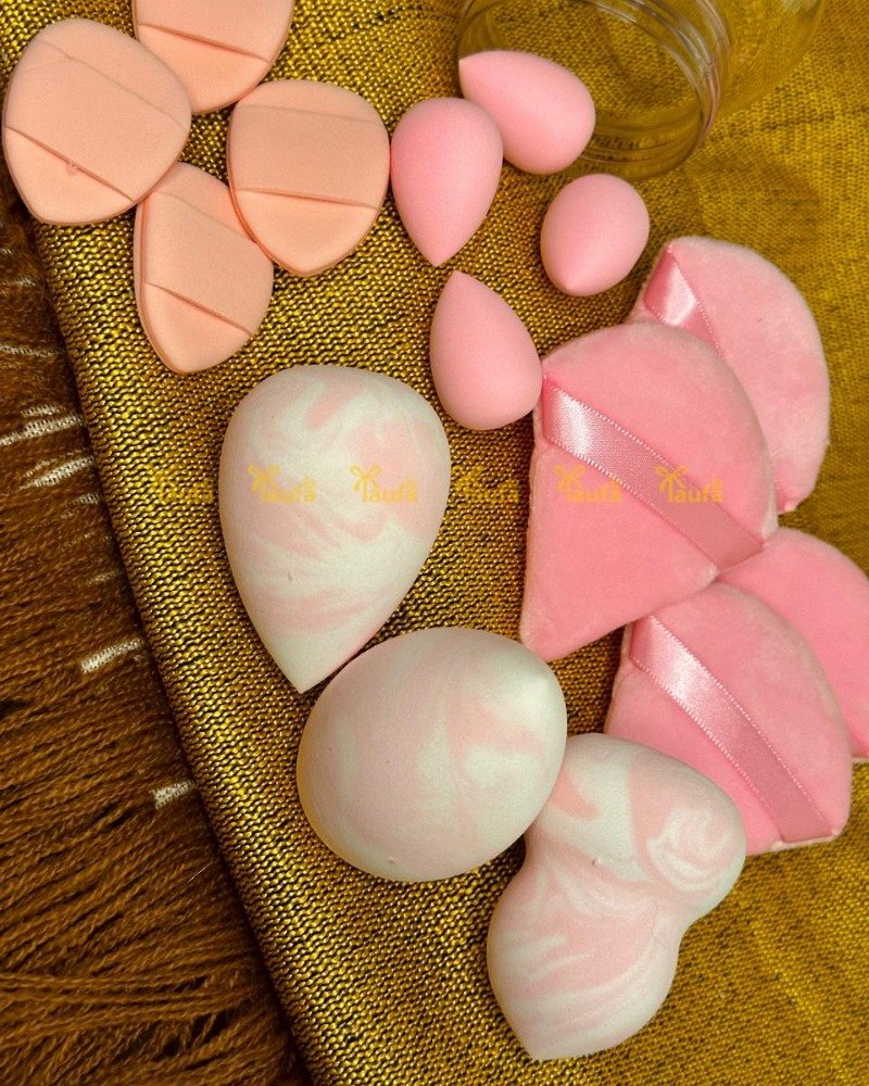 Makeup Sponge Jar Set (15pc)
